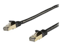 Startech 2m CAT6A Ethernet Cable, 10 Gigabit Shielded Snagless RJ45 100W PoE Patch Cord, CAT 6A 10GbE STP Network Cable w/Strain Relief, Black, UL Certified Wiring/TIA