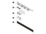 Server 8 platser 2,5" SAS/SATA bakre plan kit