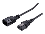 Strömkabel - power IEC 60320 C13 till IEC 60320 C14