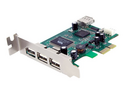 StarTech.com 4 Port PCI Express Low Profile High Speed USB Card