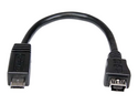 StarTech.com 6in Micro USB to Mini USB Adapter Cable M/F